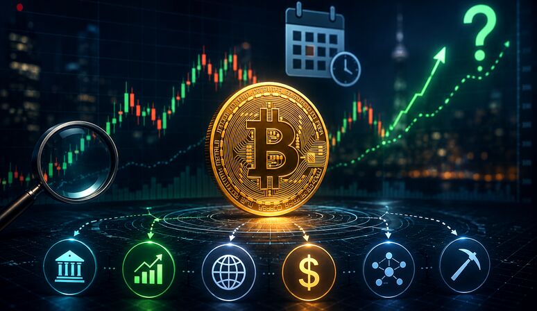 قیمت بیت کوین در یک ماه آینده: چه عواملی را باید زیر نظر داشت؟