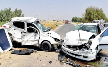 رشد ۲.۸ درصدی تلفات تصادفات در سال ۱۴۰۲