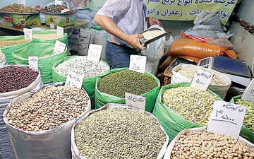 وضعیت عجیب بازار حبوبات/ قیمت ۴۰۰تومانی هر دانه لوبیا چیتی